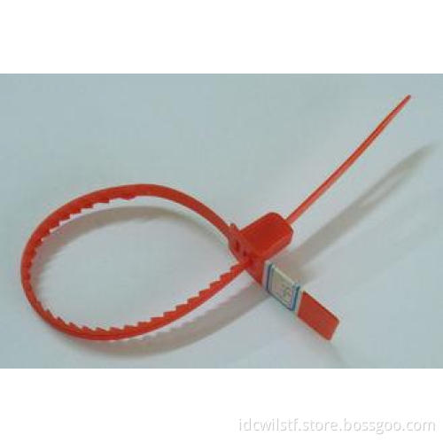 Red PP Plastic Security Seals With 30kgs Pull Load For Supe